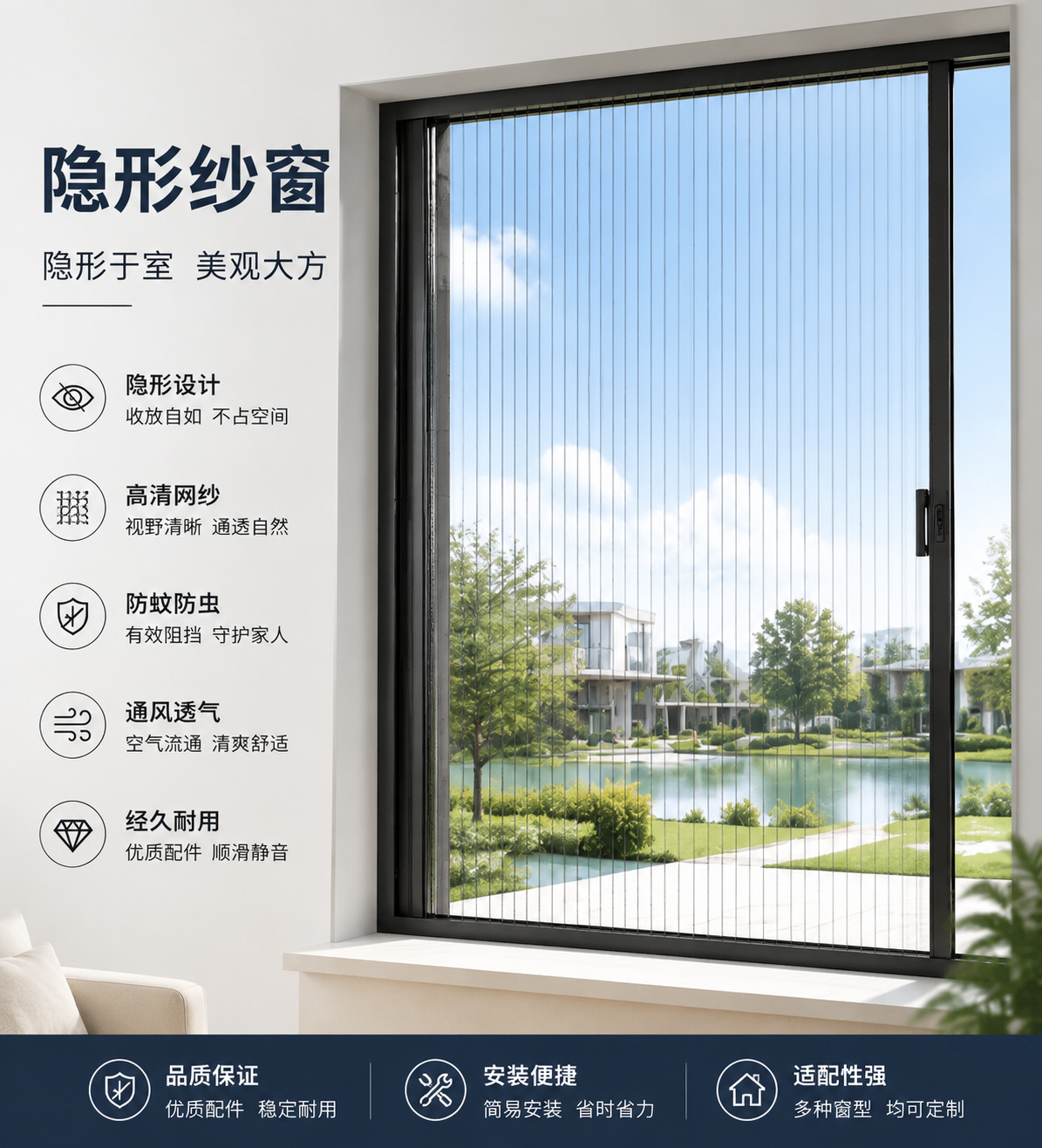 隐形纱窗