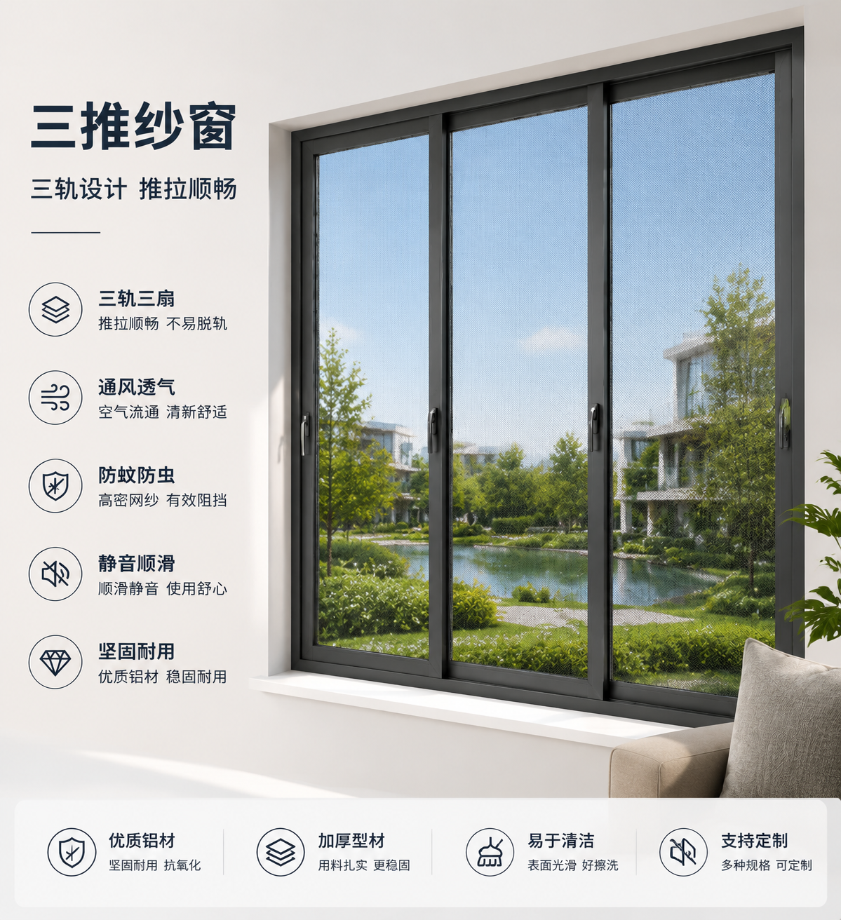 三推纱窗